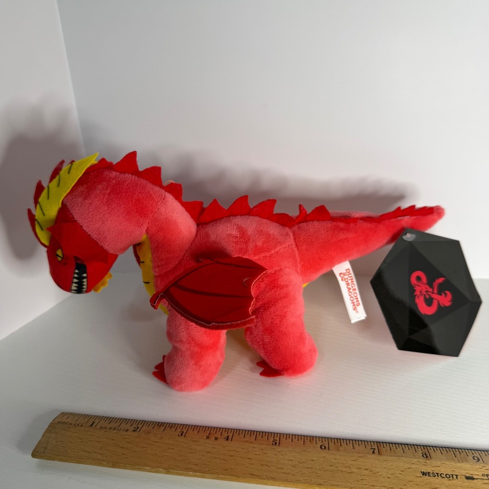 NWT Dungeons‎ and Dragons Red Dragon Plush Toy 4-8 Inch Wizards of the Coast